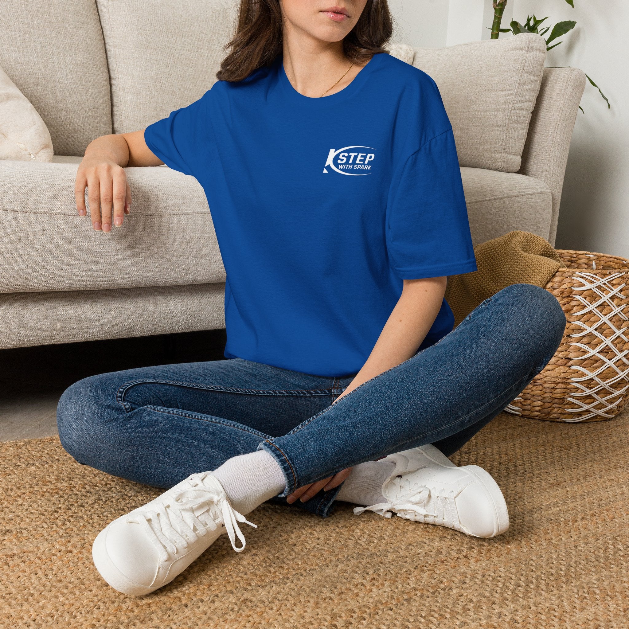 Step With Spark Logo T-Shirt — Motivational Casual Tee