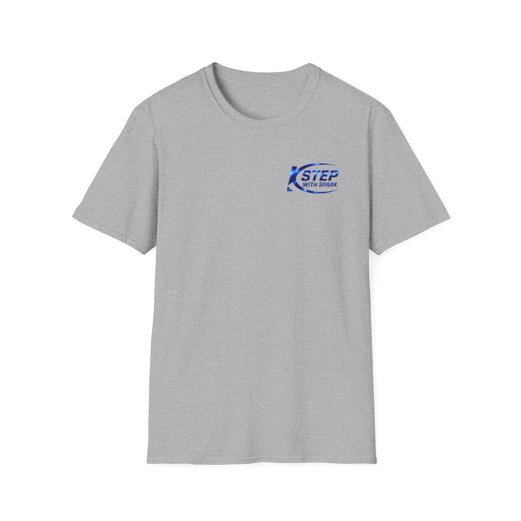 Step With Spark Logo T-Shirt — Minimal Motivational Tee