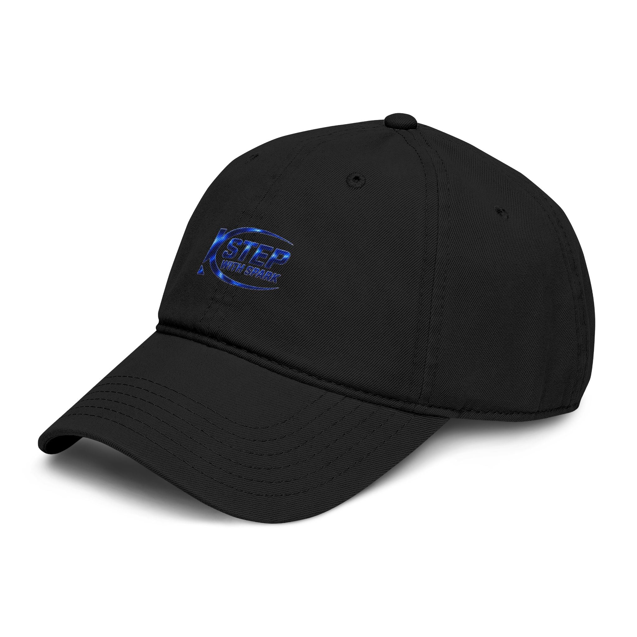 Washed Baseball Cap — "Step with Spark" Embroidered Logo Hat