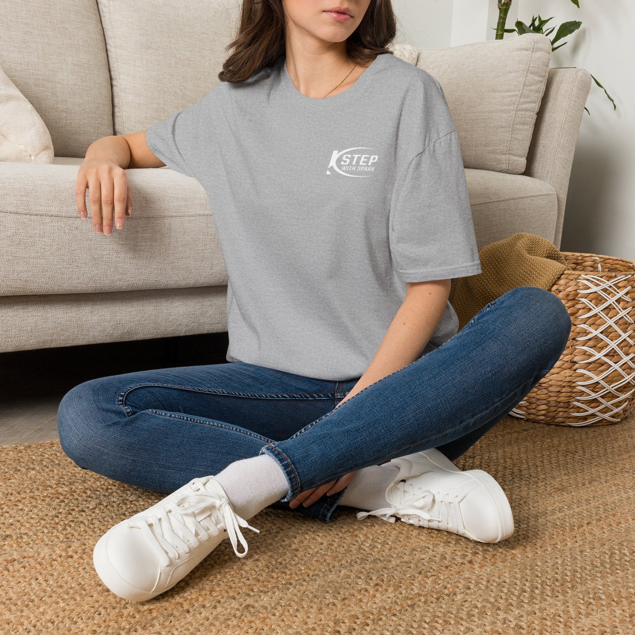 Step With Spark Logo T-Shirt — Motivational Casual Tee