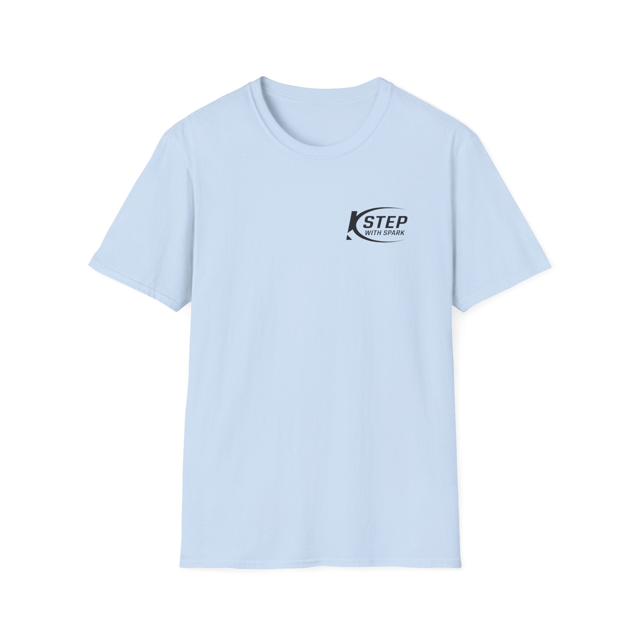 Step With Spark Logo T-Shirt — Minimal Athletic Casual Tee