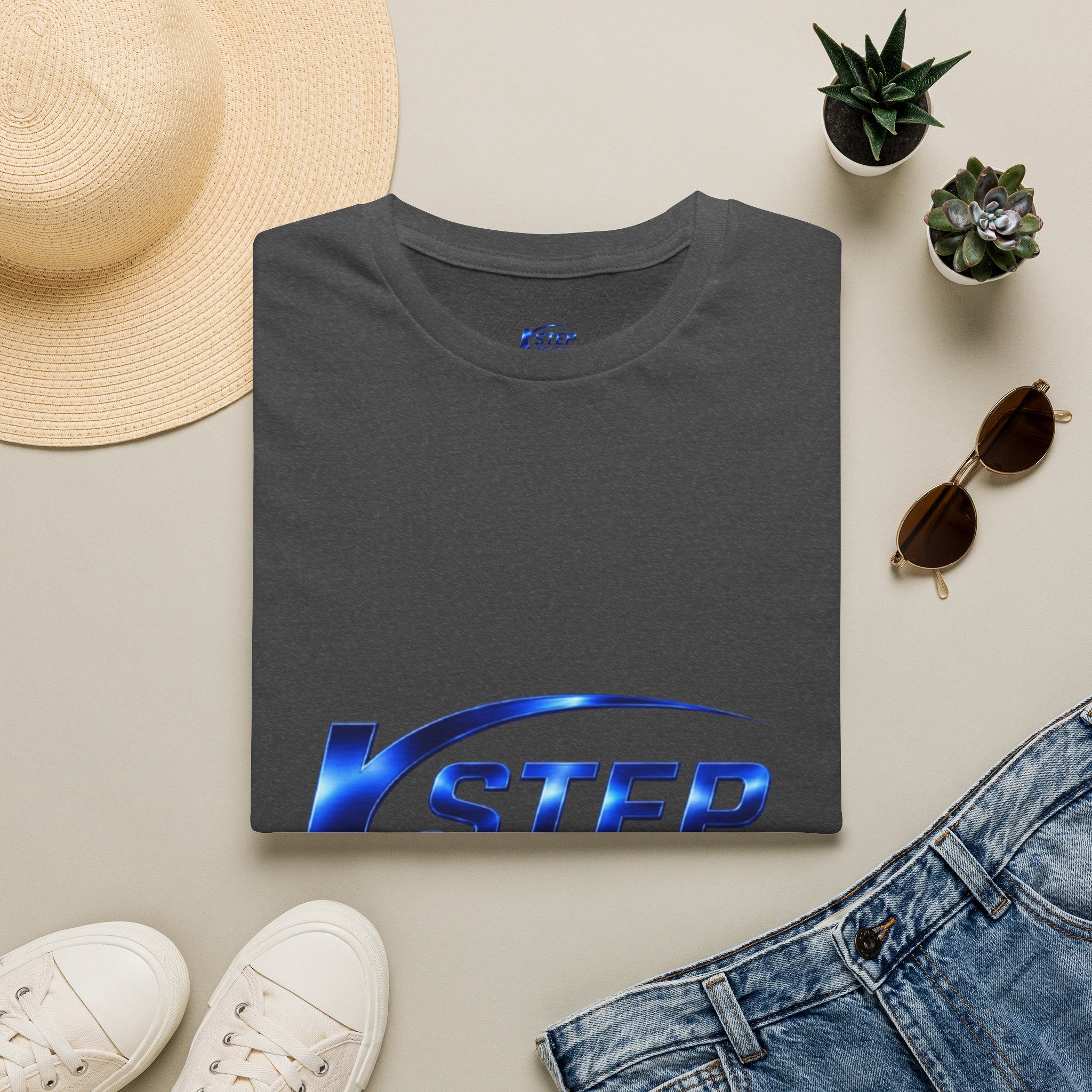 Step With Spark Logo T-Shirt — Motivational Athletic Crew Tee