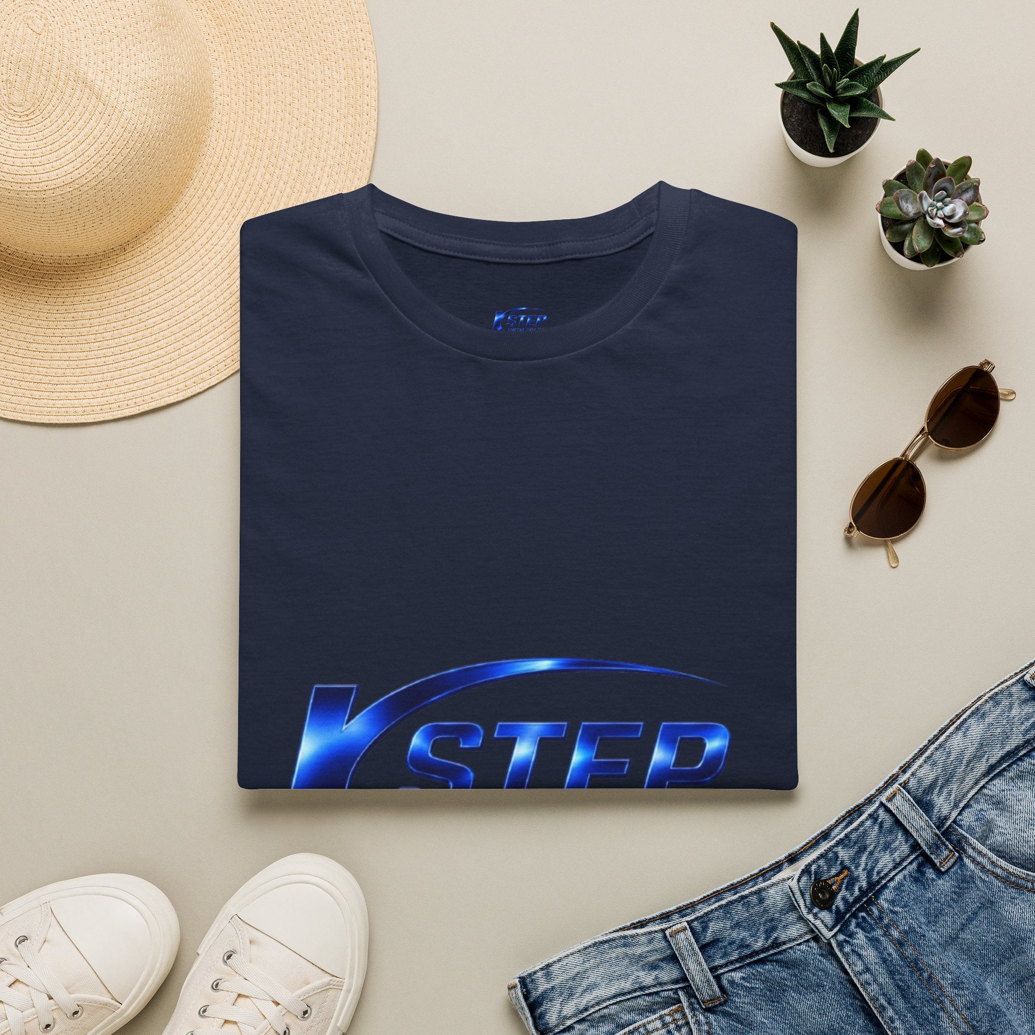 Step With Spark Logo T-Shirt — Motivational Athletic Crew Tee