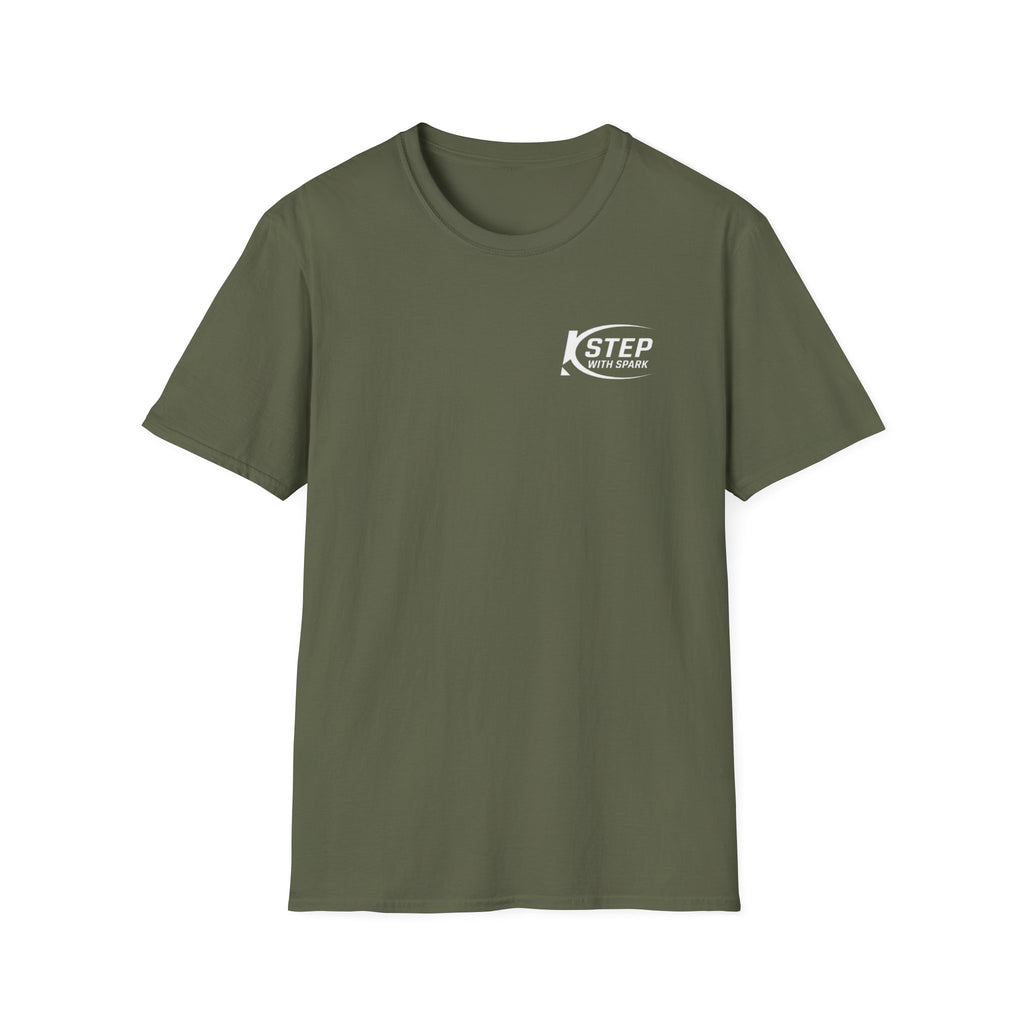 Step With Spark Logo T-Shirt — Motivational Casual Tee