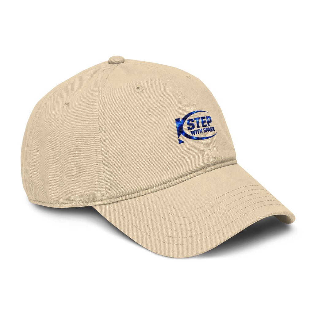 Washed Baseball Cap — "Step with Spark" Embroidered Logo Hat