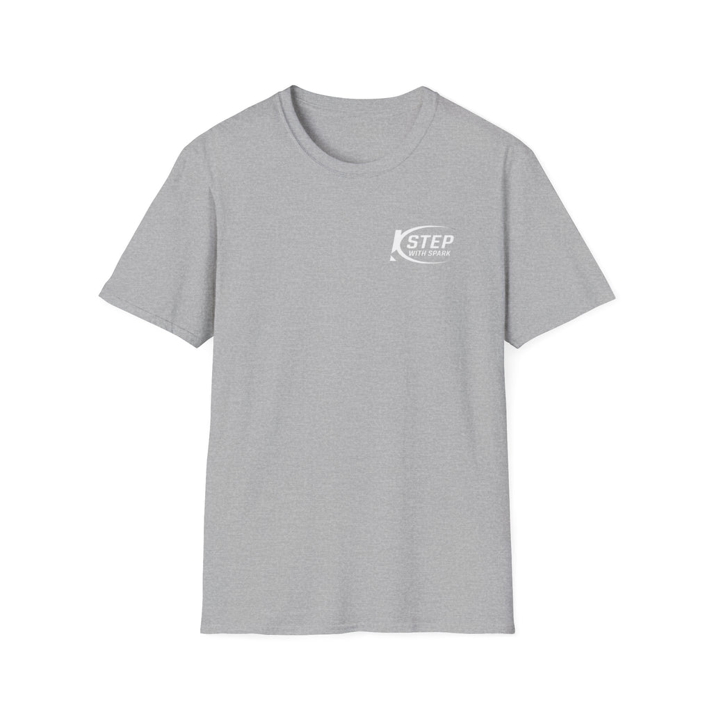 Step With Spark Logo T-Shirt — Motivational Casual Tee