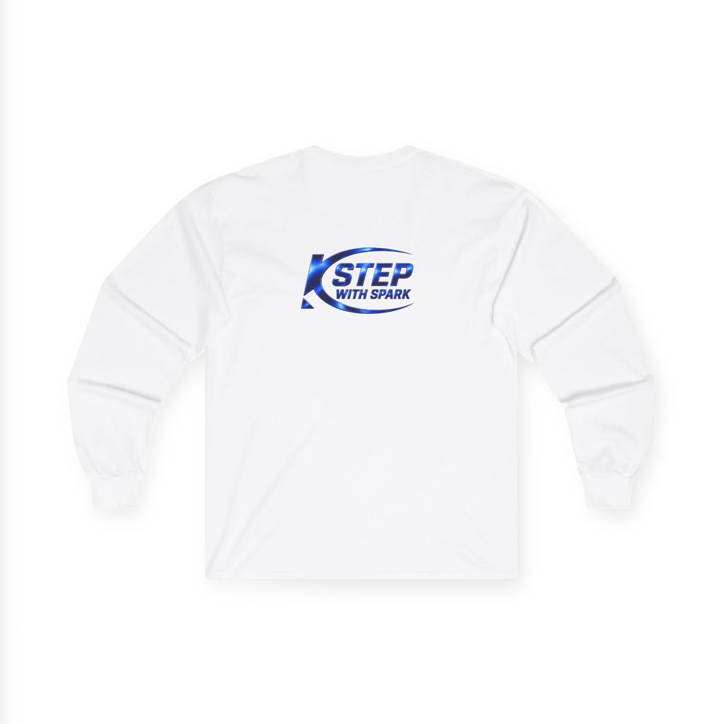 Long Sleeve Tee - "Step with Spark" Logo Athletic Casual