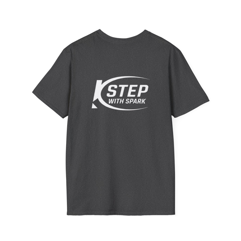 Step With Spark Logo T-Shirt — Motivational Casual Tee