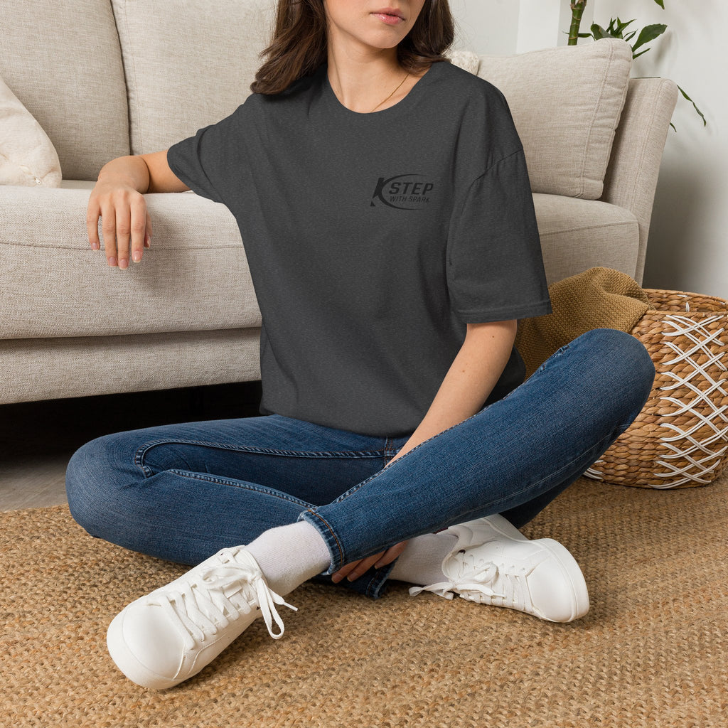 Step With Spark Logo T-Shirt — Minimal Athletic Casual Tee