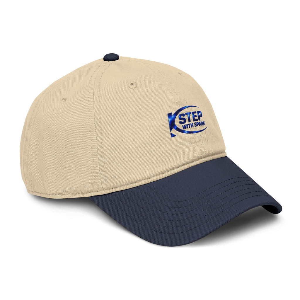 Washed Baseball Cap — "Step with Spark" Embroidered Logo Hat