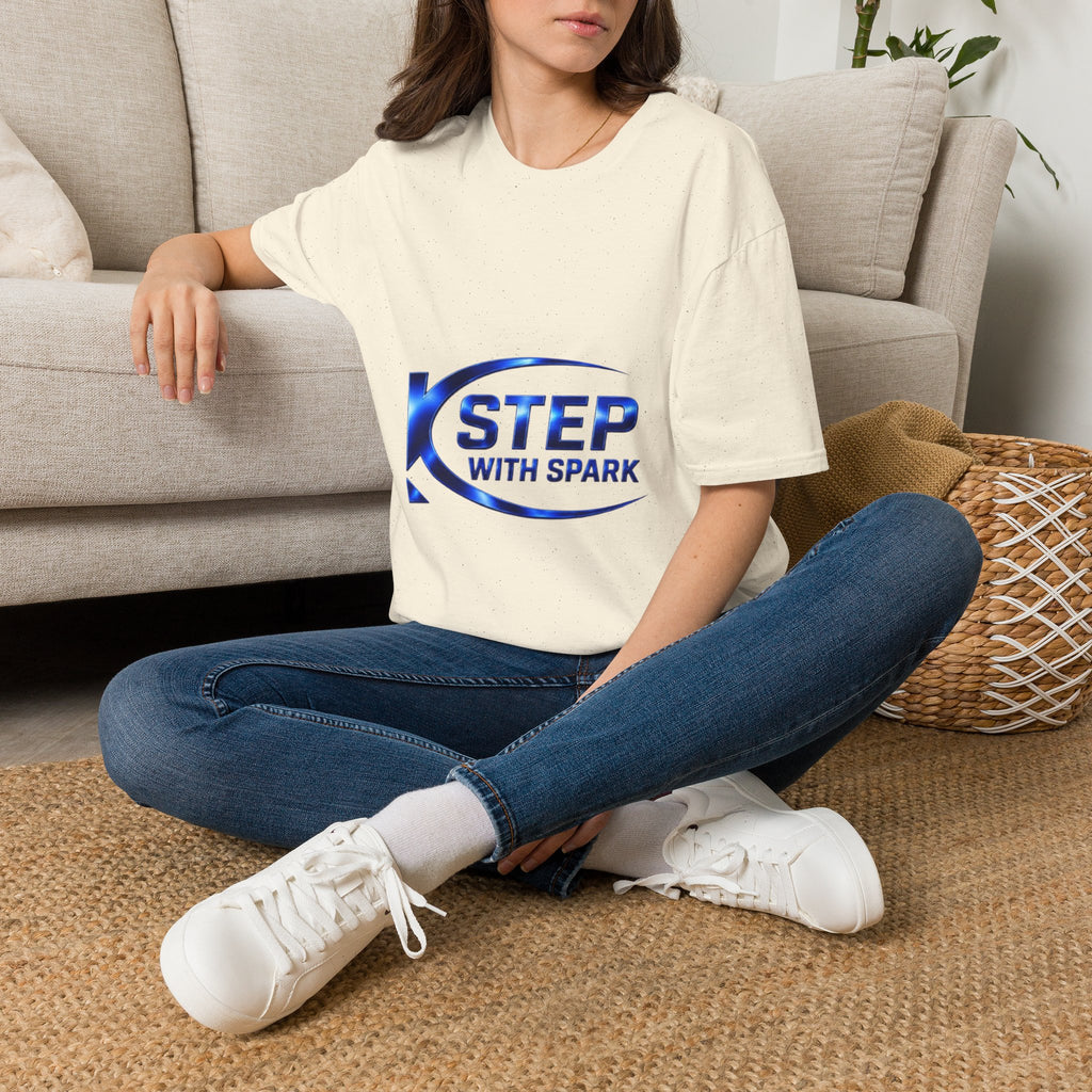 Step With Spark Logo T-Shirt — Motivational Athletic Crew Tee