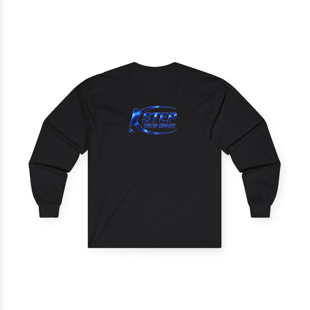 Long Sleeve Tee - "Step with Spark" Logo Athletic Casual