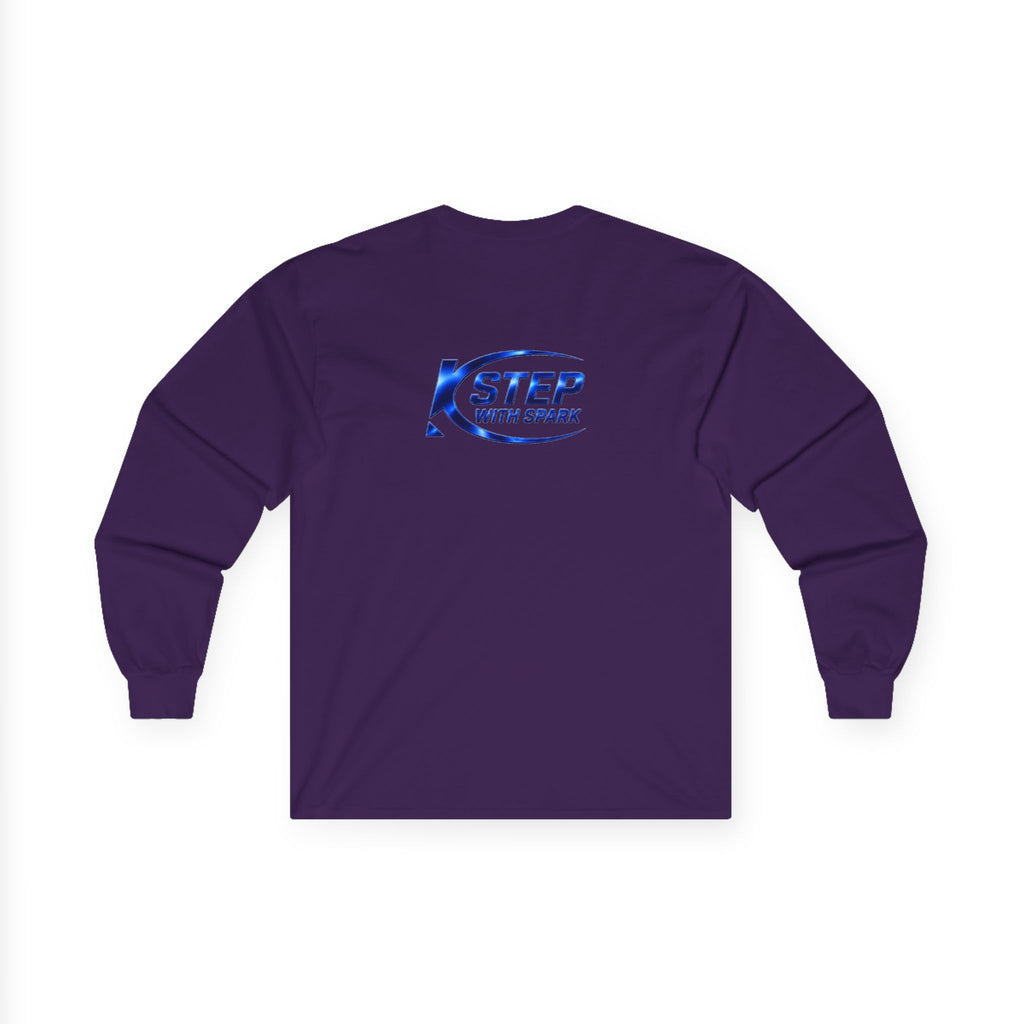 Long Sleeve Tee - "Step with Spark" Logo Athletic Casual