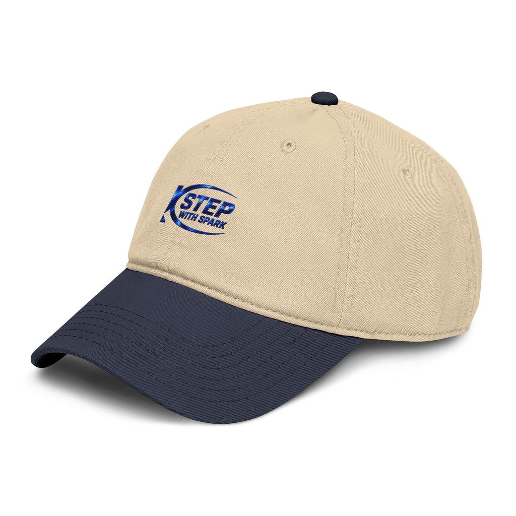 Washed Baseball Cap — "Step with Spark" Embroidered Logo Hat