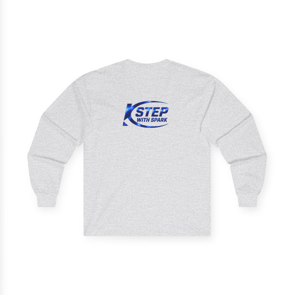 Long Sleeve Tee - "Step with Spark" Logo Athletic Casual