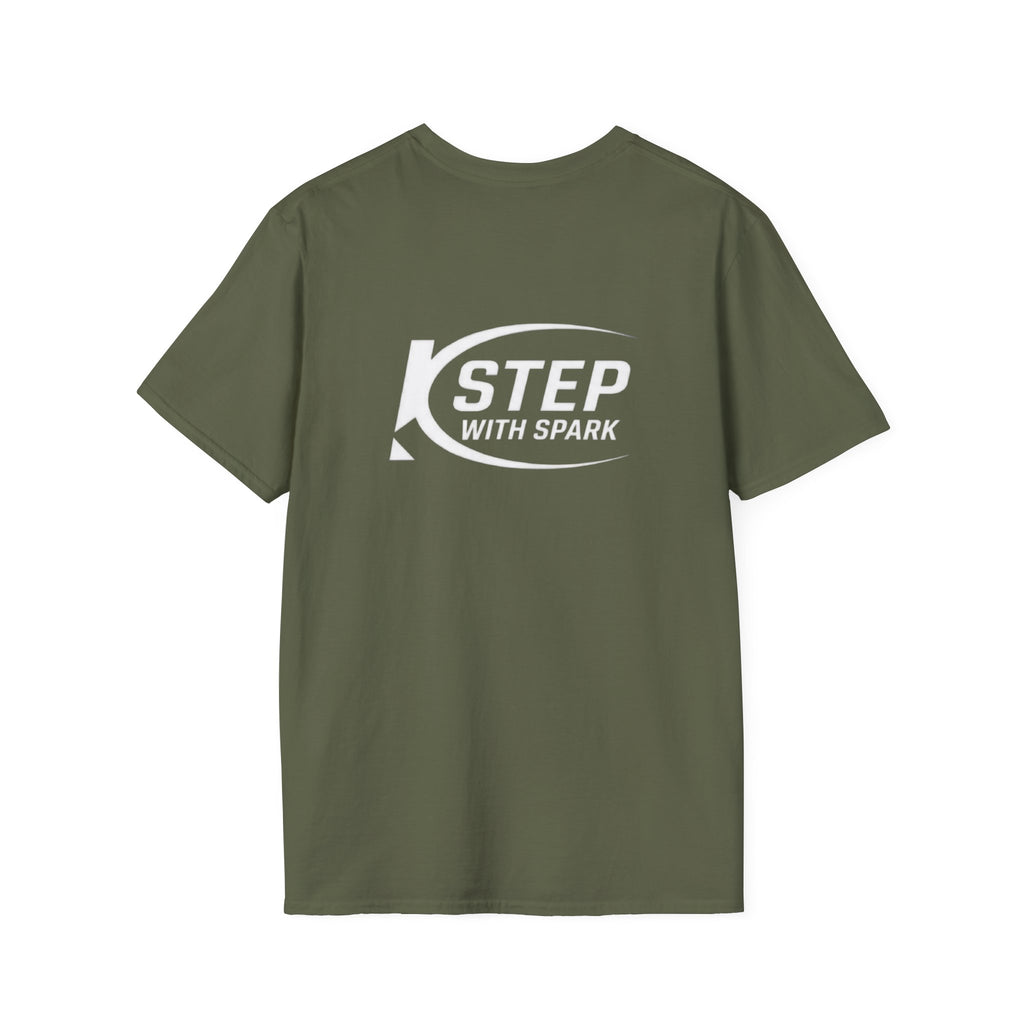Step With Spark Logo T-Shirt — Motivational Casual Tee