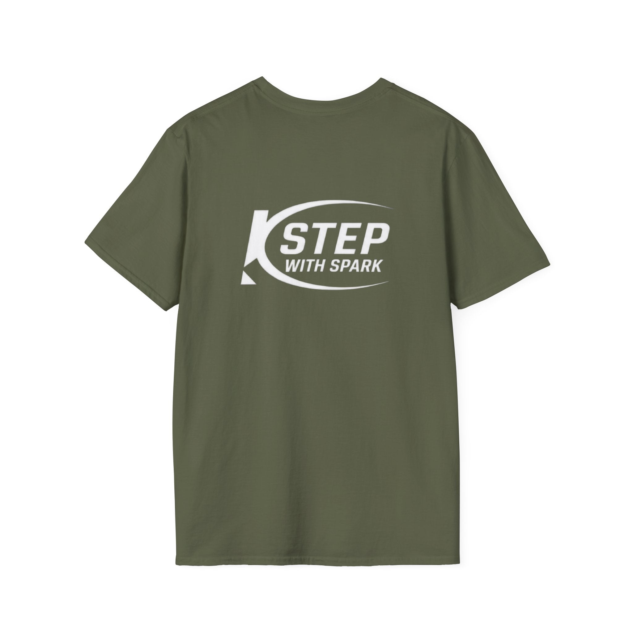 Step With Spark Logo T-Shirt — Motivational Casual Tee