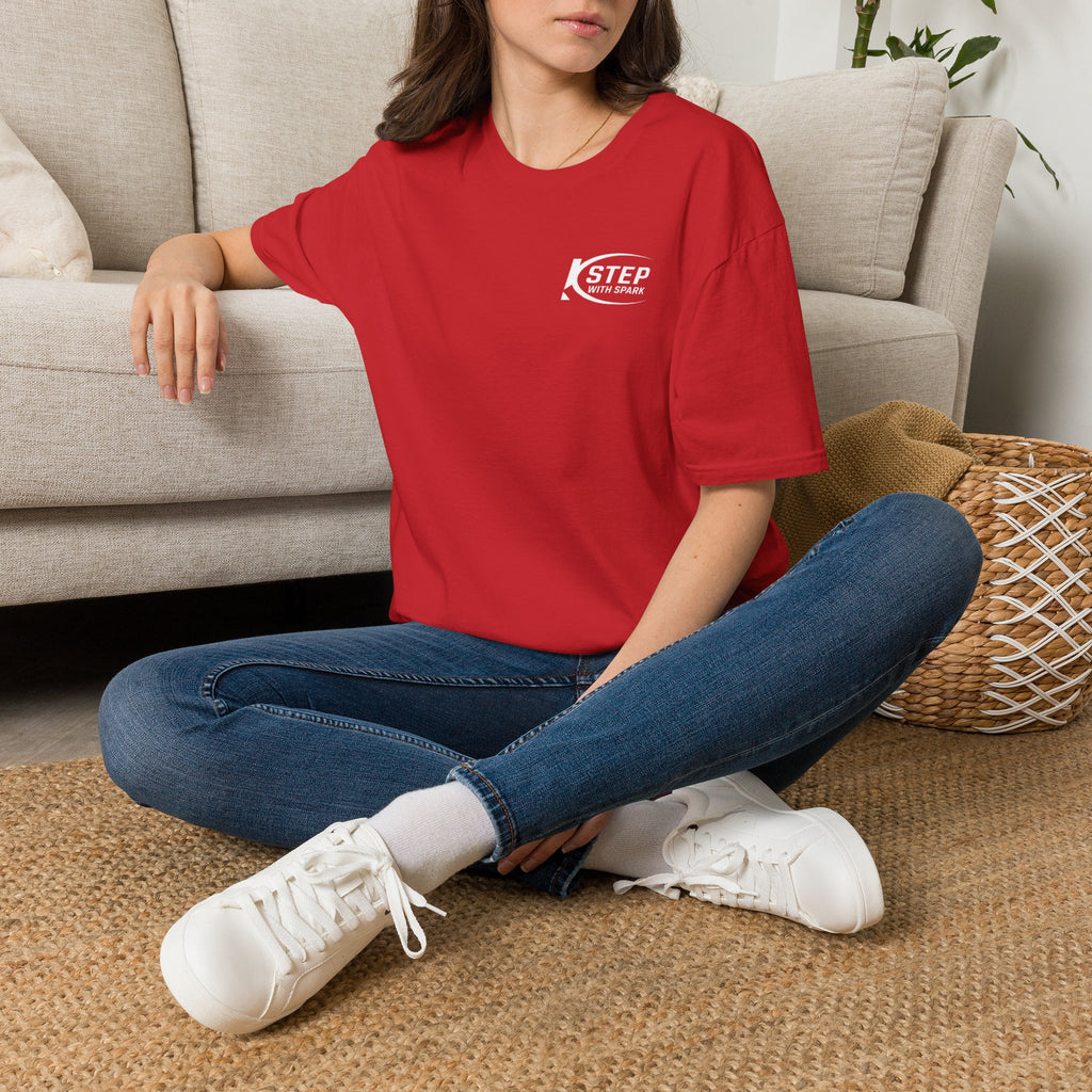 Step With Spark Logo T-Shirt — Motivational Casual Tee