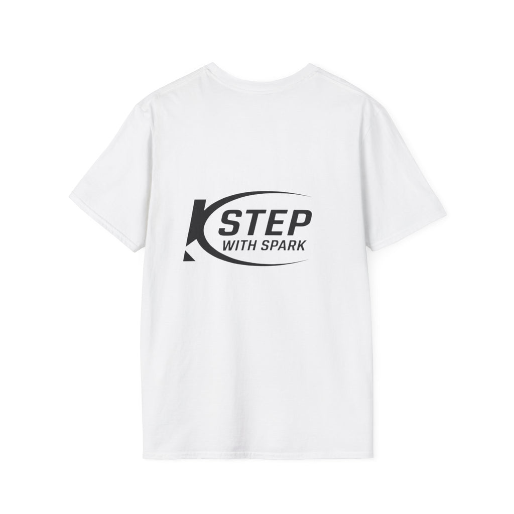 Step With Spark Logo T-Shirt — Minimal Athletic Casual Tee
