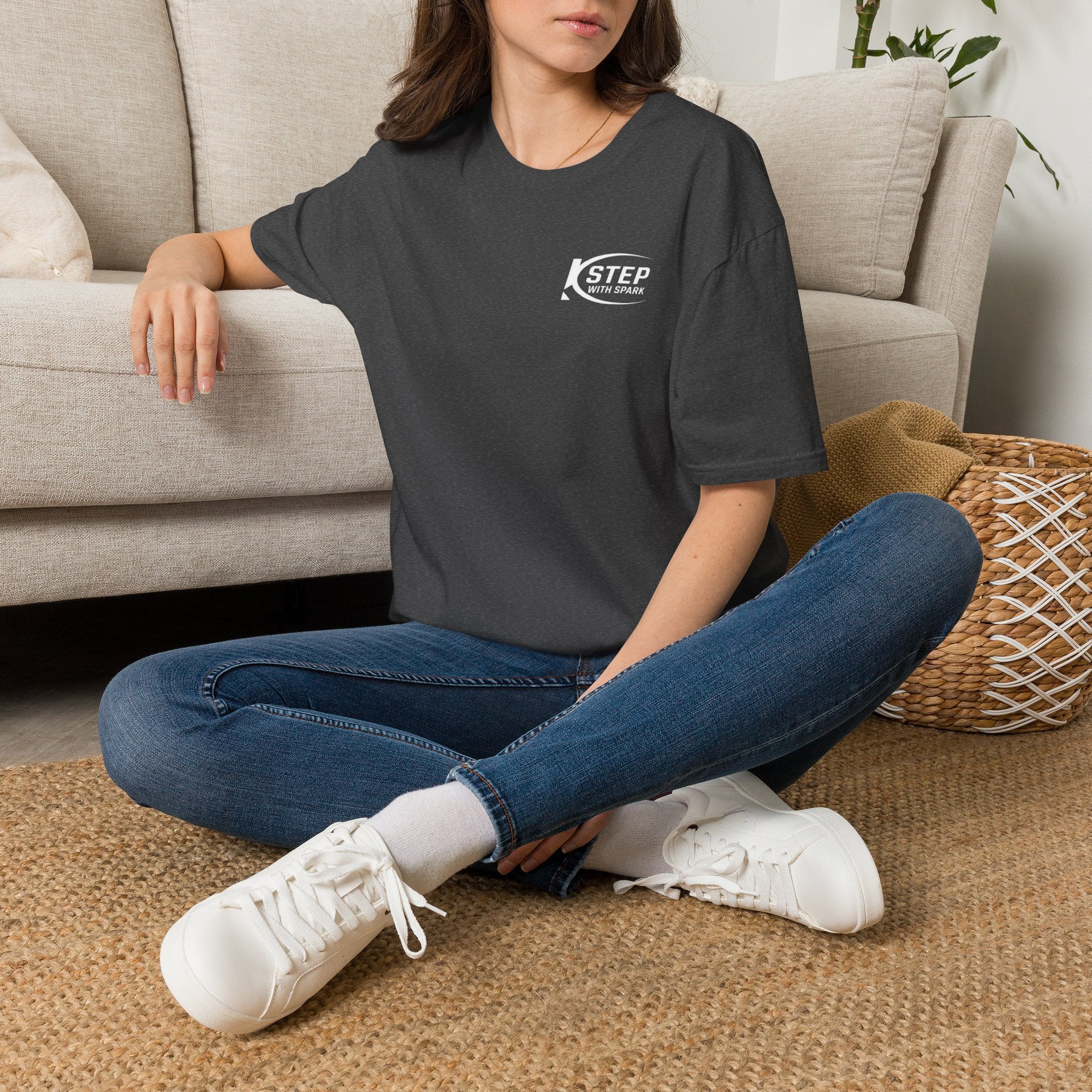 Step With Spark Logo T-Shirt — Motivational Casual Tee