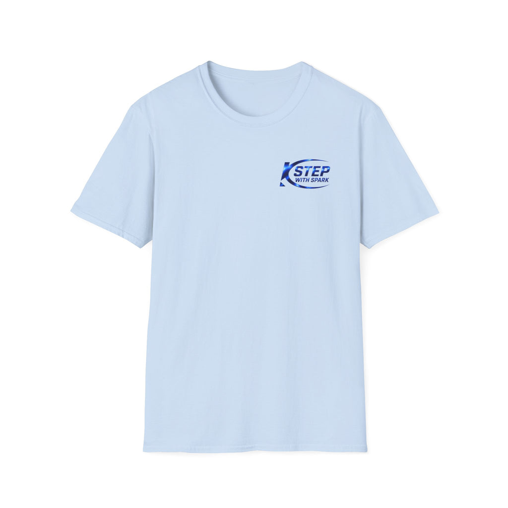 Step With Spark Logo T-Shirt — Minimal Motivational Tee