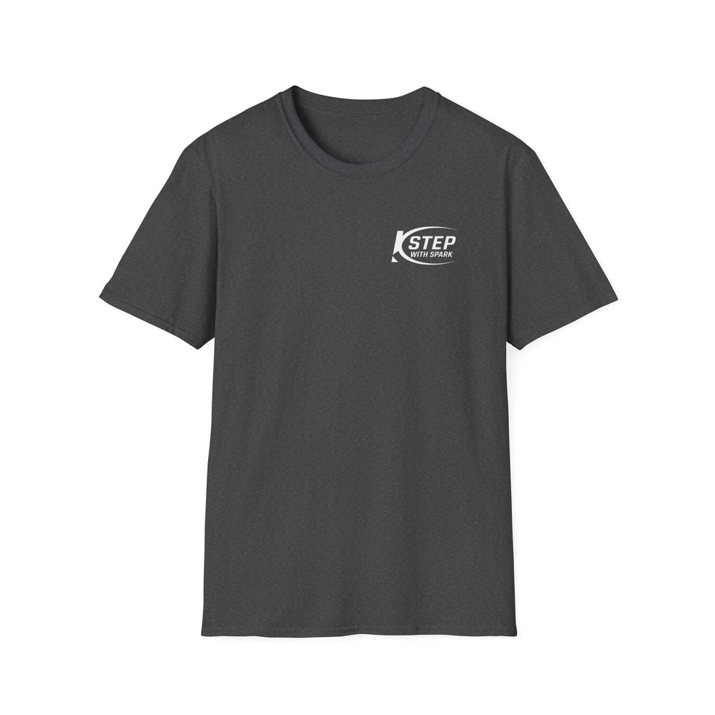 Step With Spark Logo T-Shirt — Motivational Casual Tee
