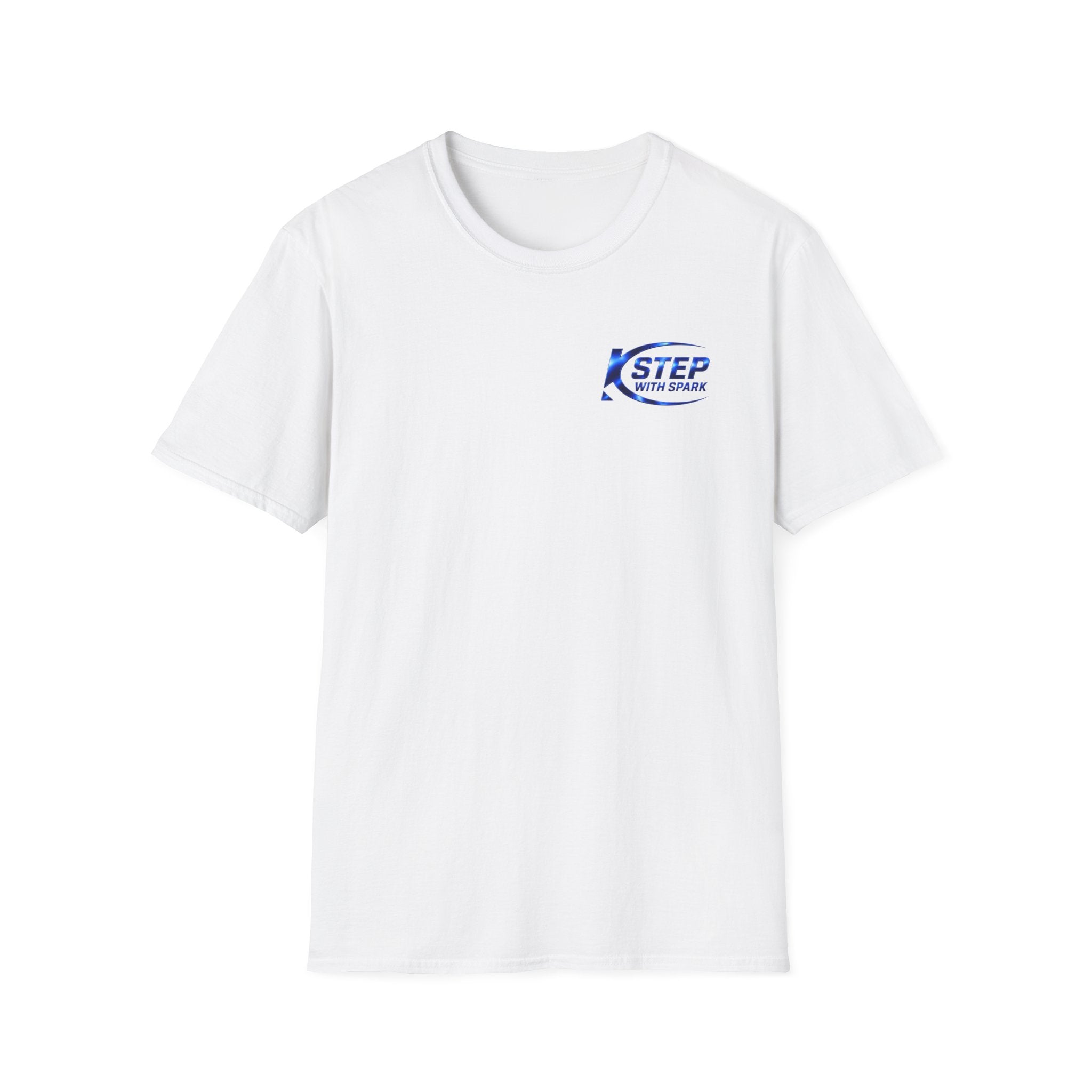 Step With Spark Logo T-Shirt — Minimal Motivational Tee