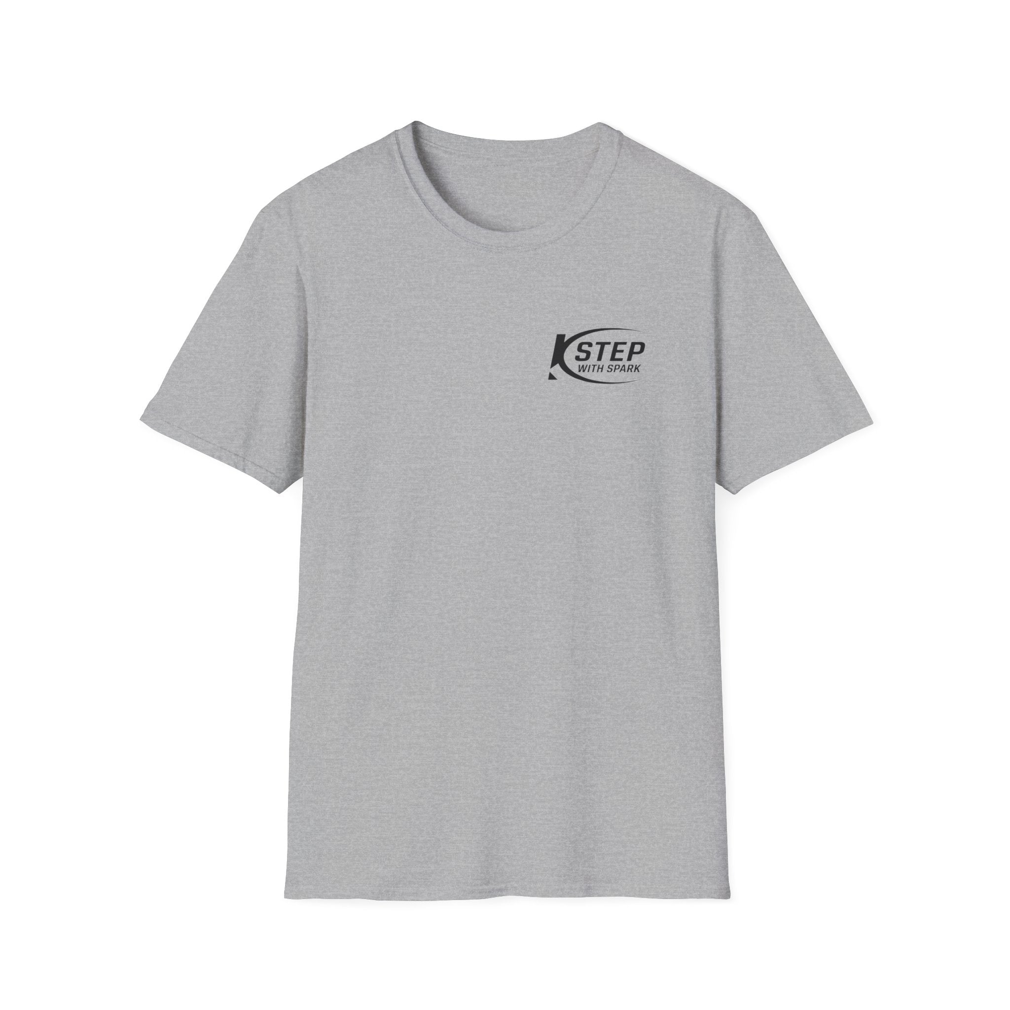 Step With Spark Logo T-Shirt — Minimal Athletic Casual Tee