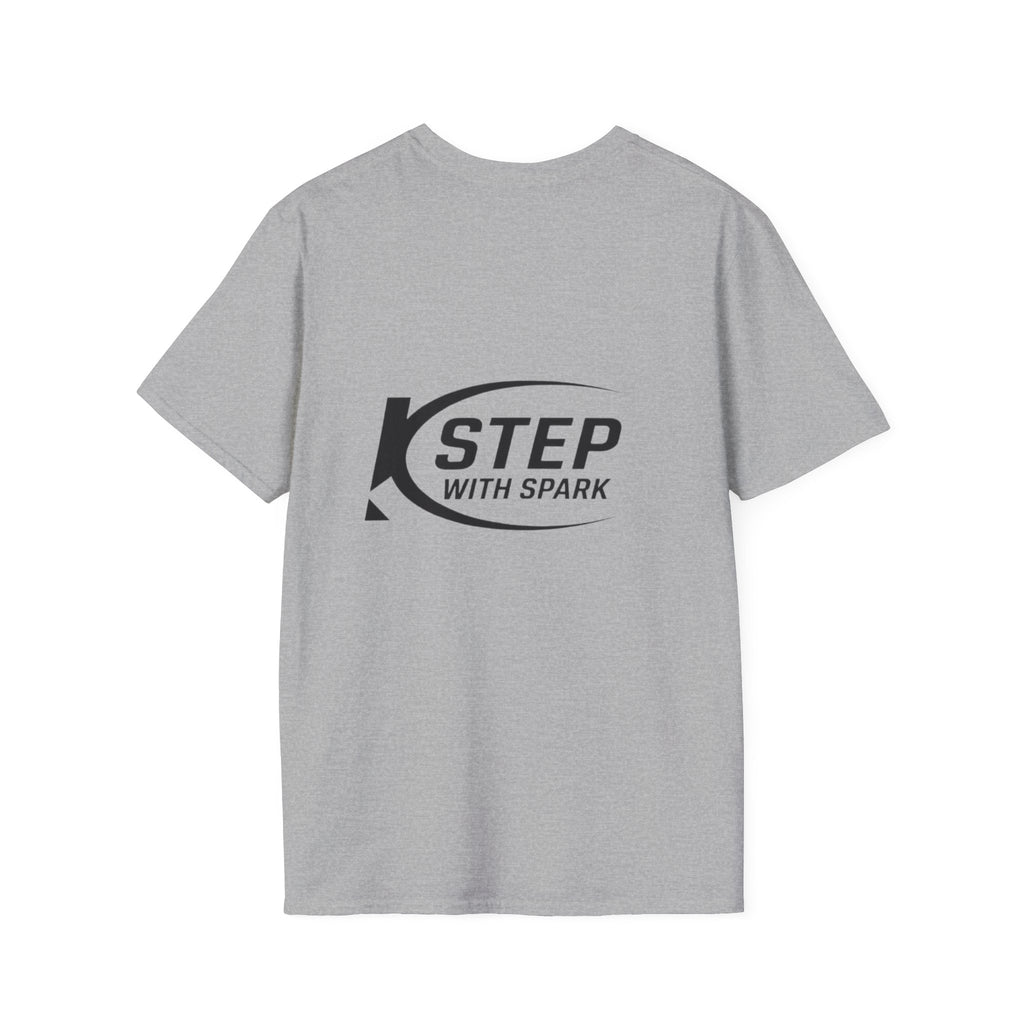 Step With Spark Logo T-Shirt — Minimal Athletic Casual Tee