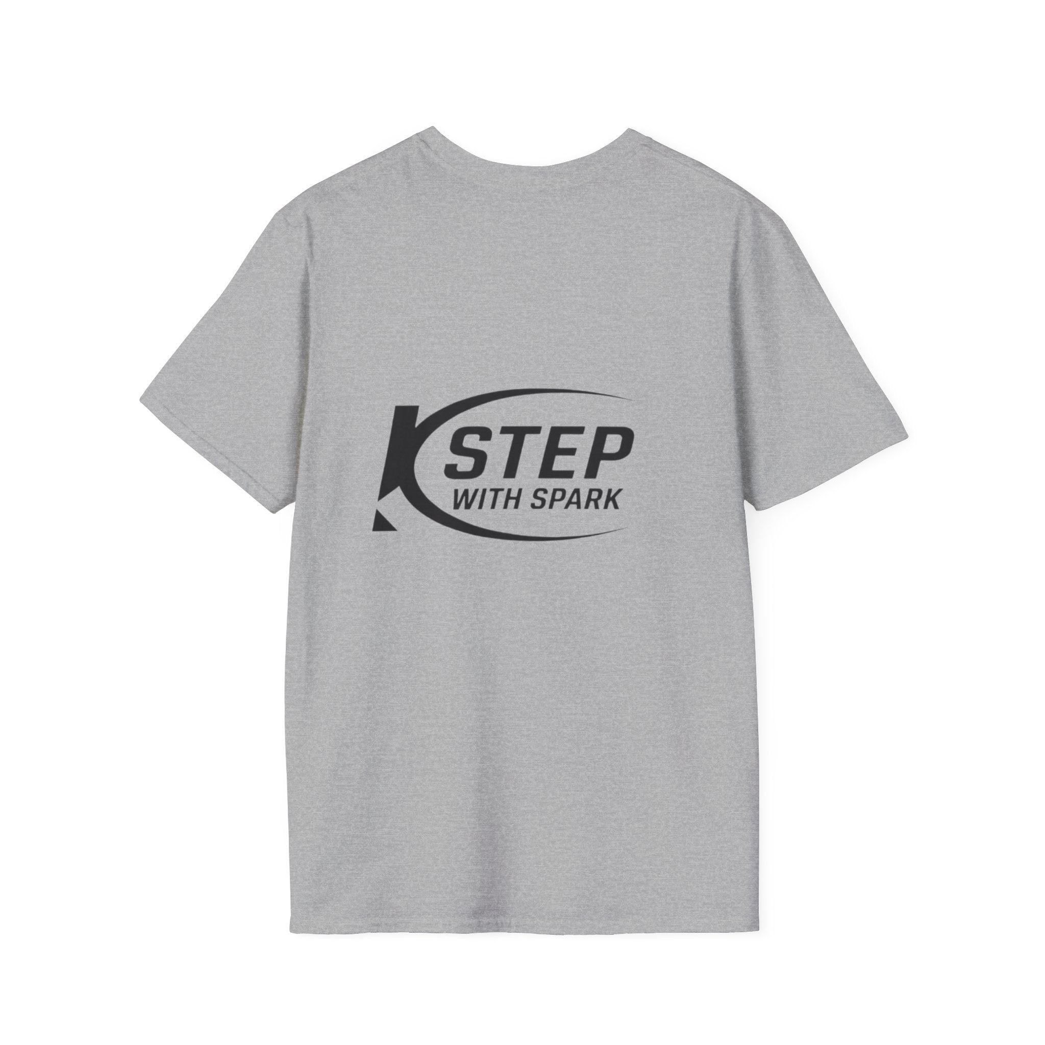 Step With Spark Logo T-Shirt — Minimal Athletic Casual Tee