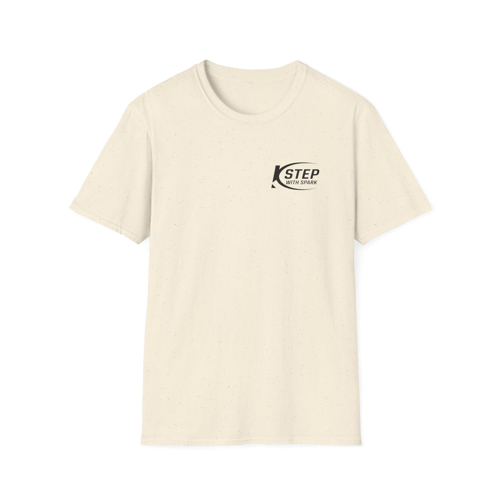 Step With Spark Logo T-Shirt — Minimal Athletic Casual Tee