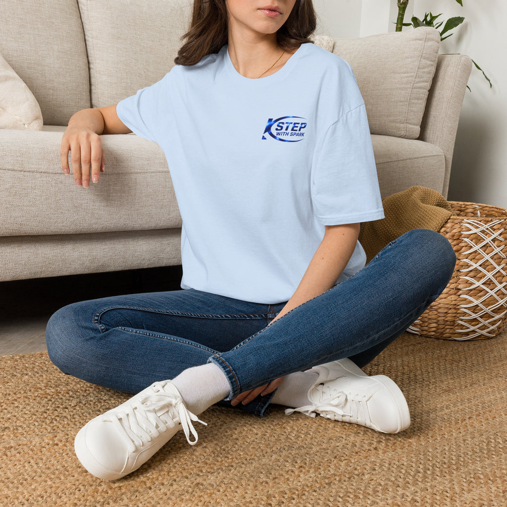 Step With Spark Logo T-Shirt — Minimal Motivational Tee
