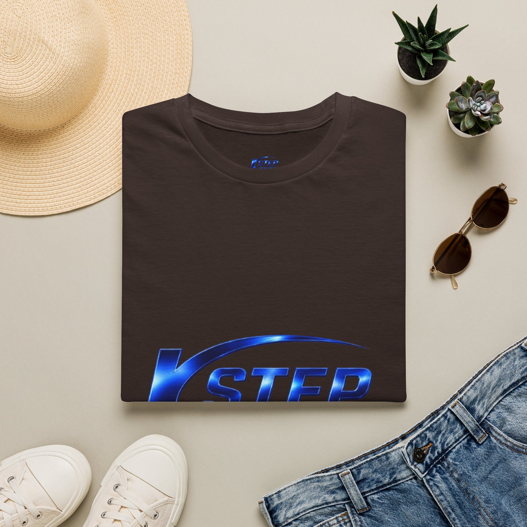 Step With Spark Logo T-Shirt — Motivational Athletic Crew Tee