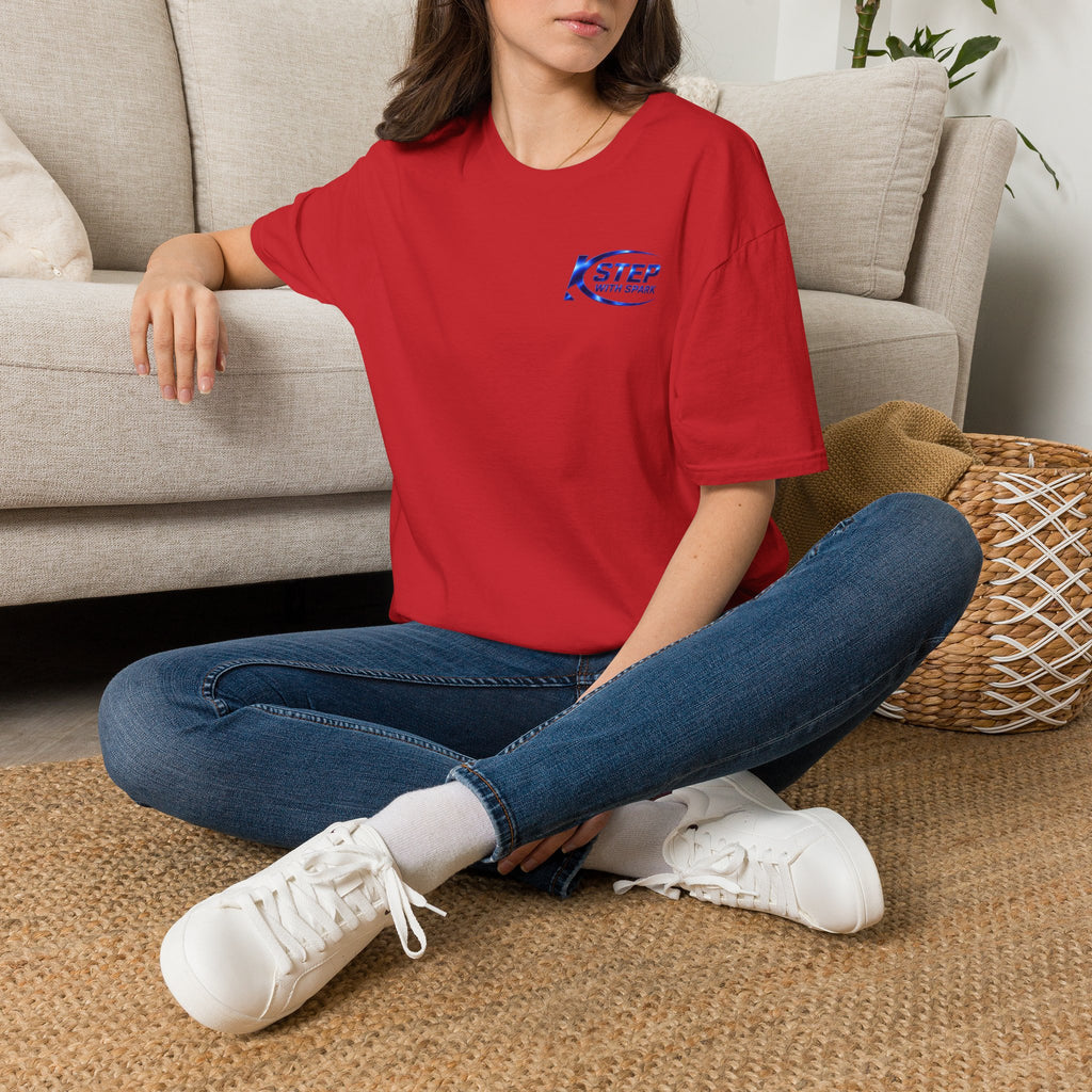 Step With Spark Logo T-Shirt — Minimal Motivational Tee