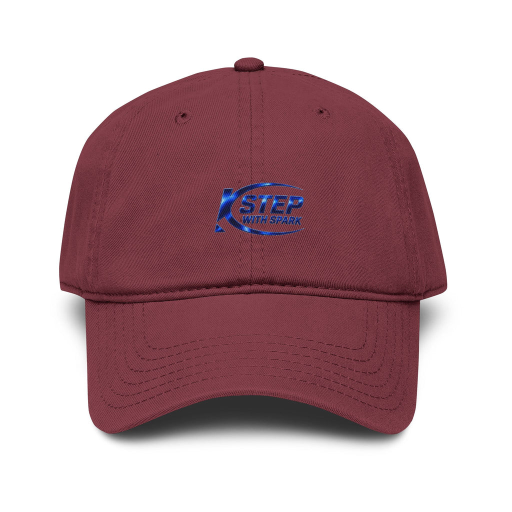 Washed Baseball Cap — "Step with Spark" Embroidered Logo Hat
