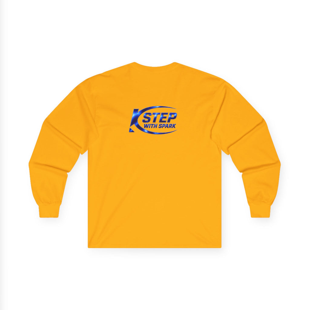 Long Sleeve Tee - "Step with Spark" Logo Athletic Casual