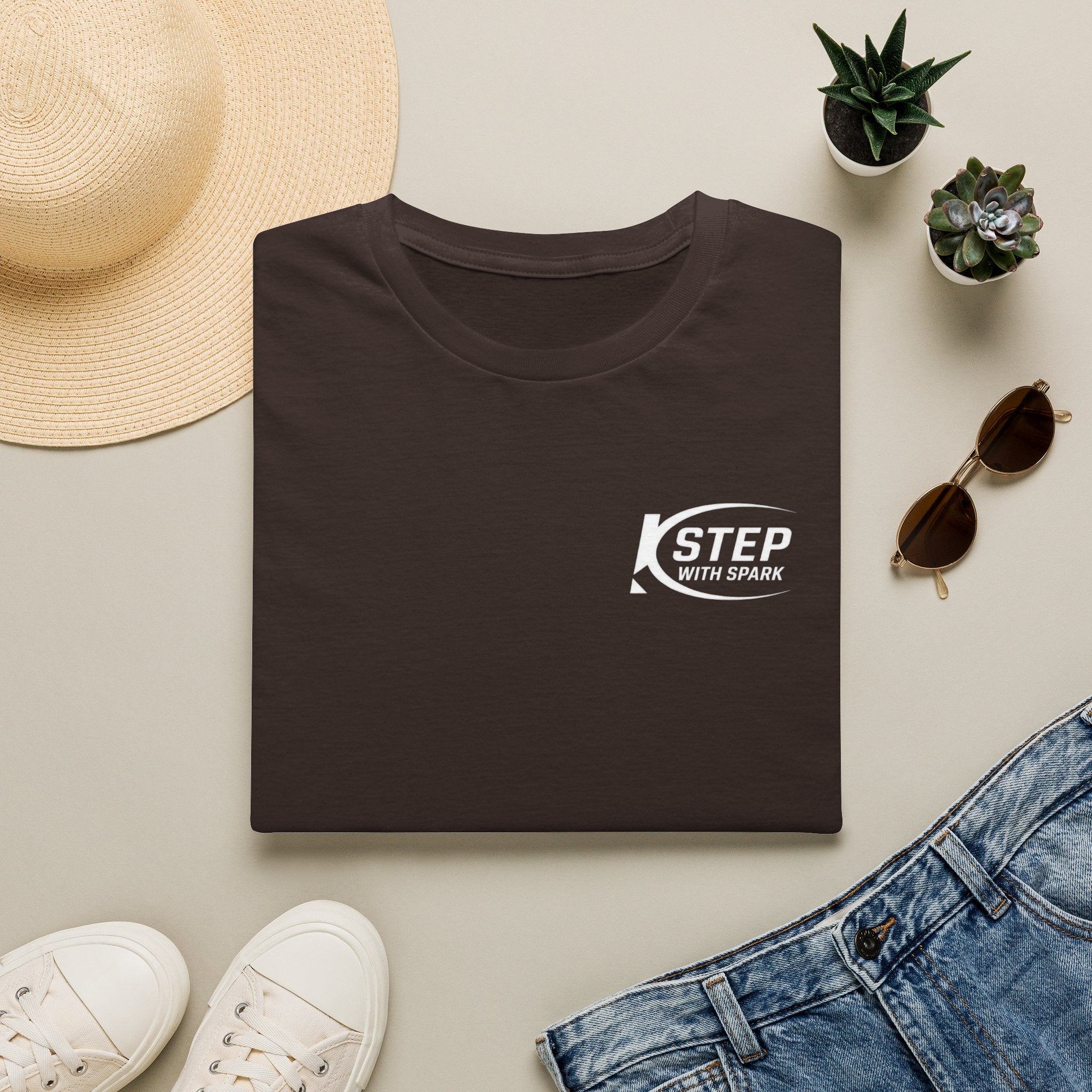 Step With Spark Logo T-Shirt — Motivational Casual Tee