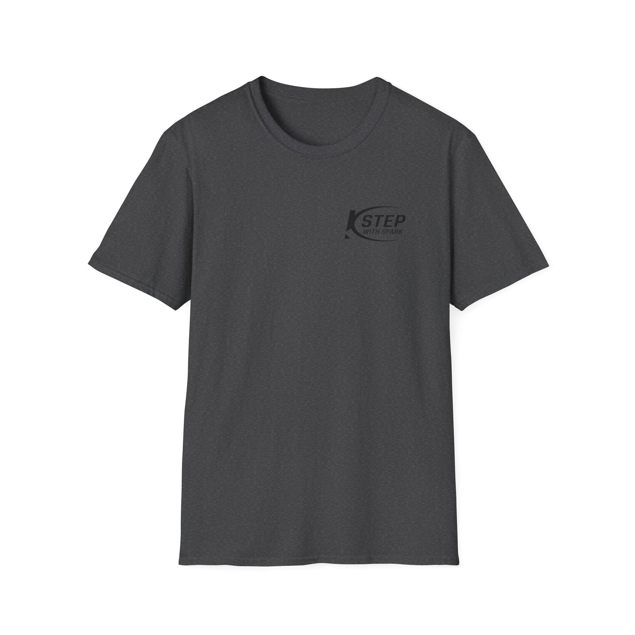 Step With Spark Logo T-Shirt — Minimal Athletic Casual Tee