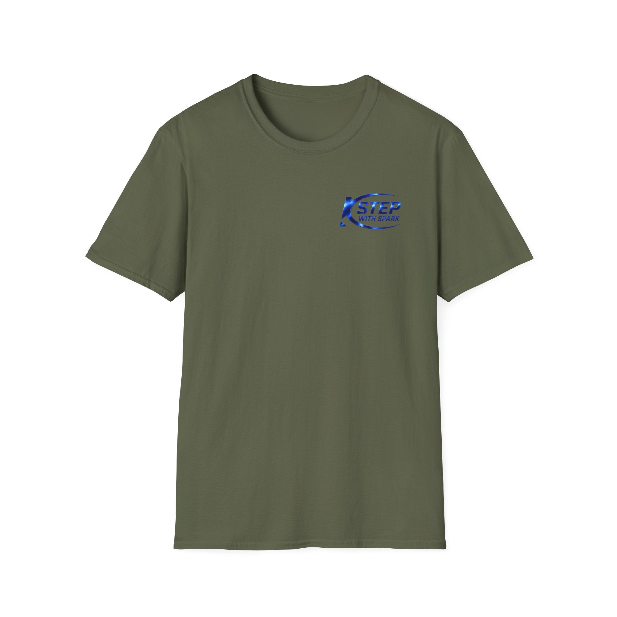 Step With Spark Logo T-Shirt — Minimal Motivational Tee