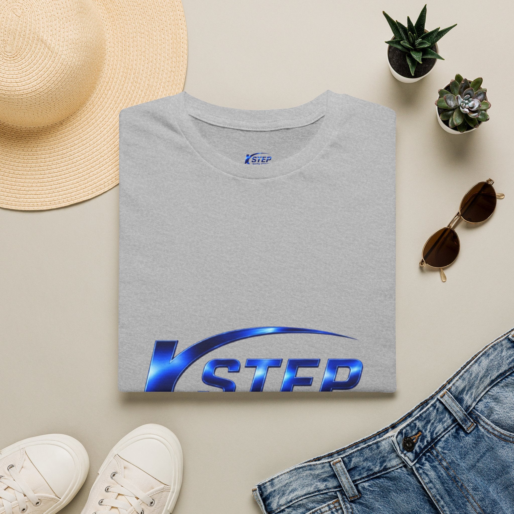 Step With Spark Logo T-Shirt — Motivational Athletic Crew Tee