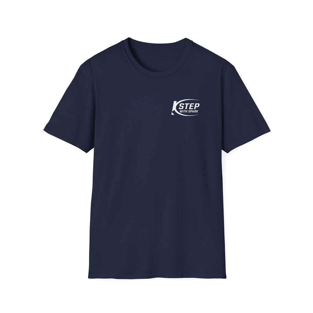 Step With Spark Logo T-Shirt — Motivational Casual Tee
