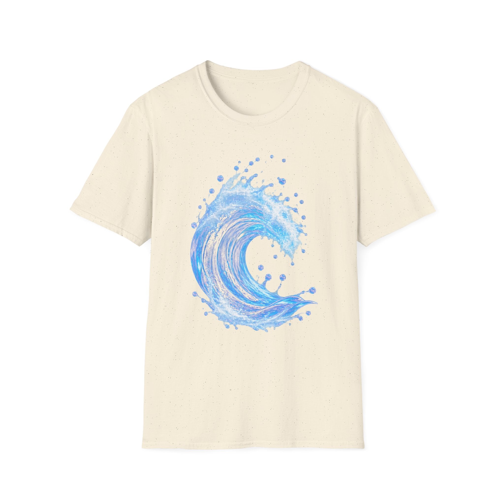 Ocean Wave T-Shirt — Blue Water Splash Graphic Tee