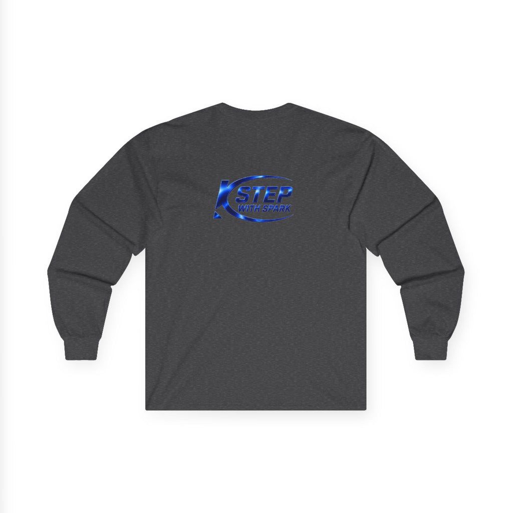 Long Sleeve Tee - "Step with Spark" Logo Athletic Casual