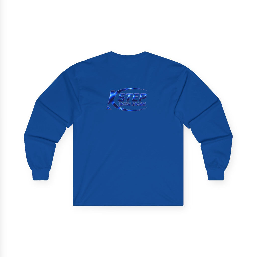 Long Sleeve Tee - "Step with Spark" Logo Athletic Casual