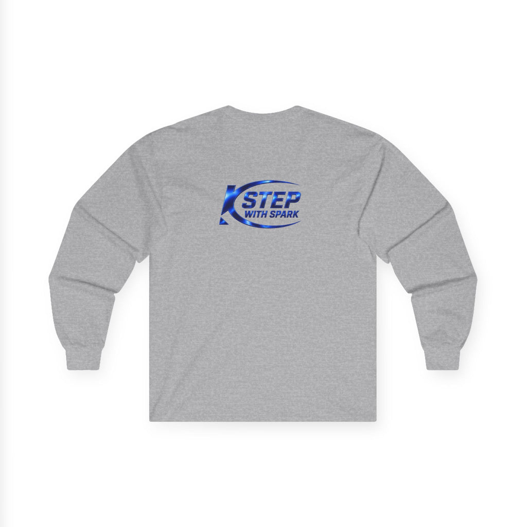 Long Sleeve Tee - "Step with Spark" Logo Athletic Casual