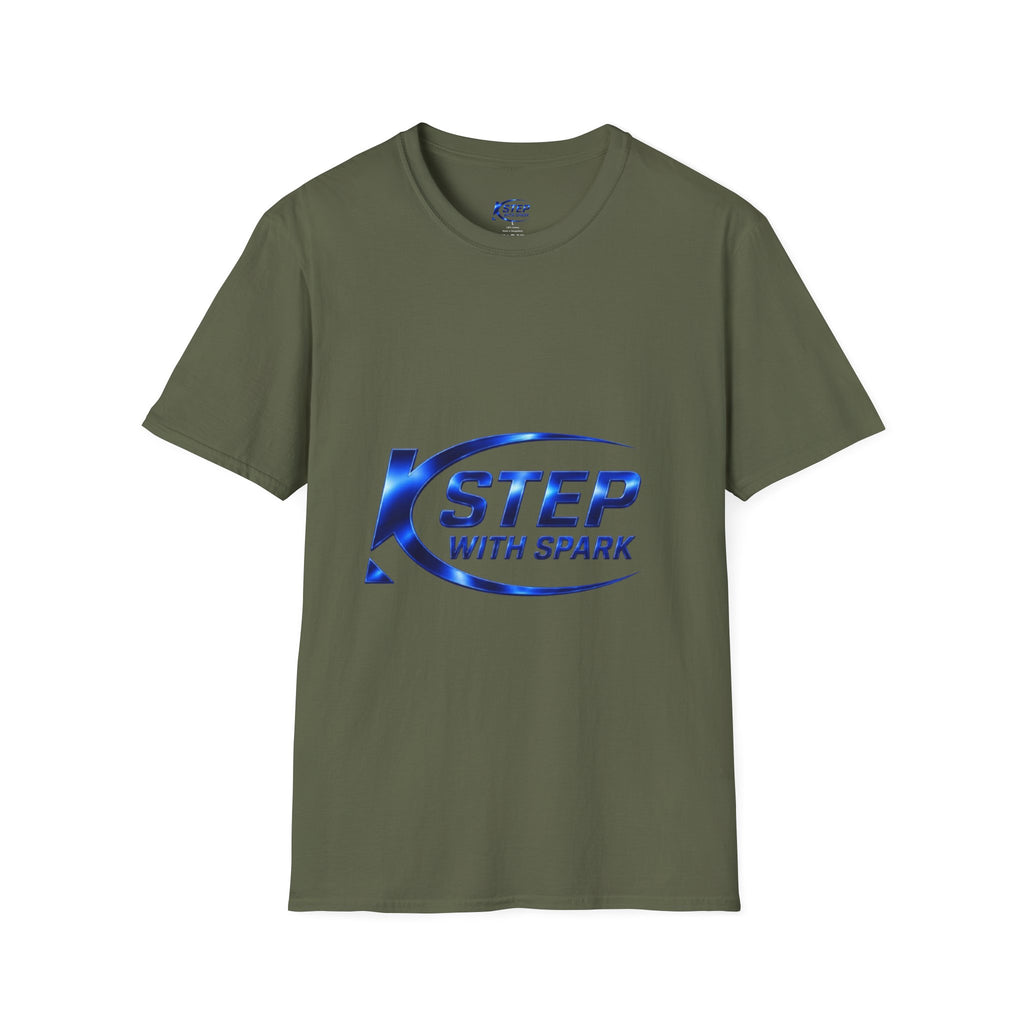 Step With Spark Logo T-Shirt — Motivational Athletic Crew Tee