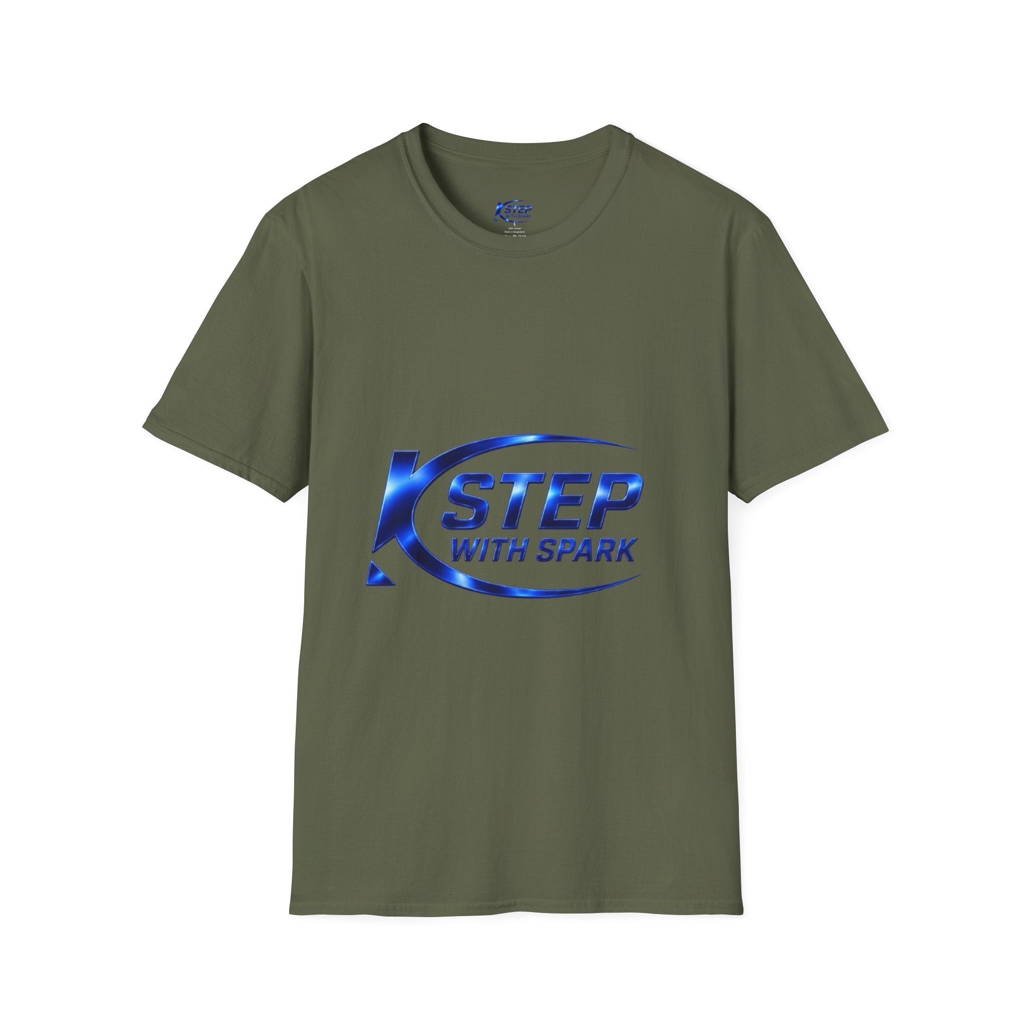 Step With Spark Logo T-Shirt — Motivational Athletic Crew Tee