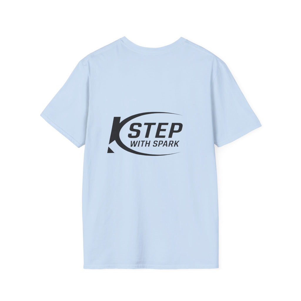 Step With Spark Logo T-Shirt — Minimal Athletic Casual Tee