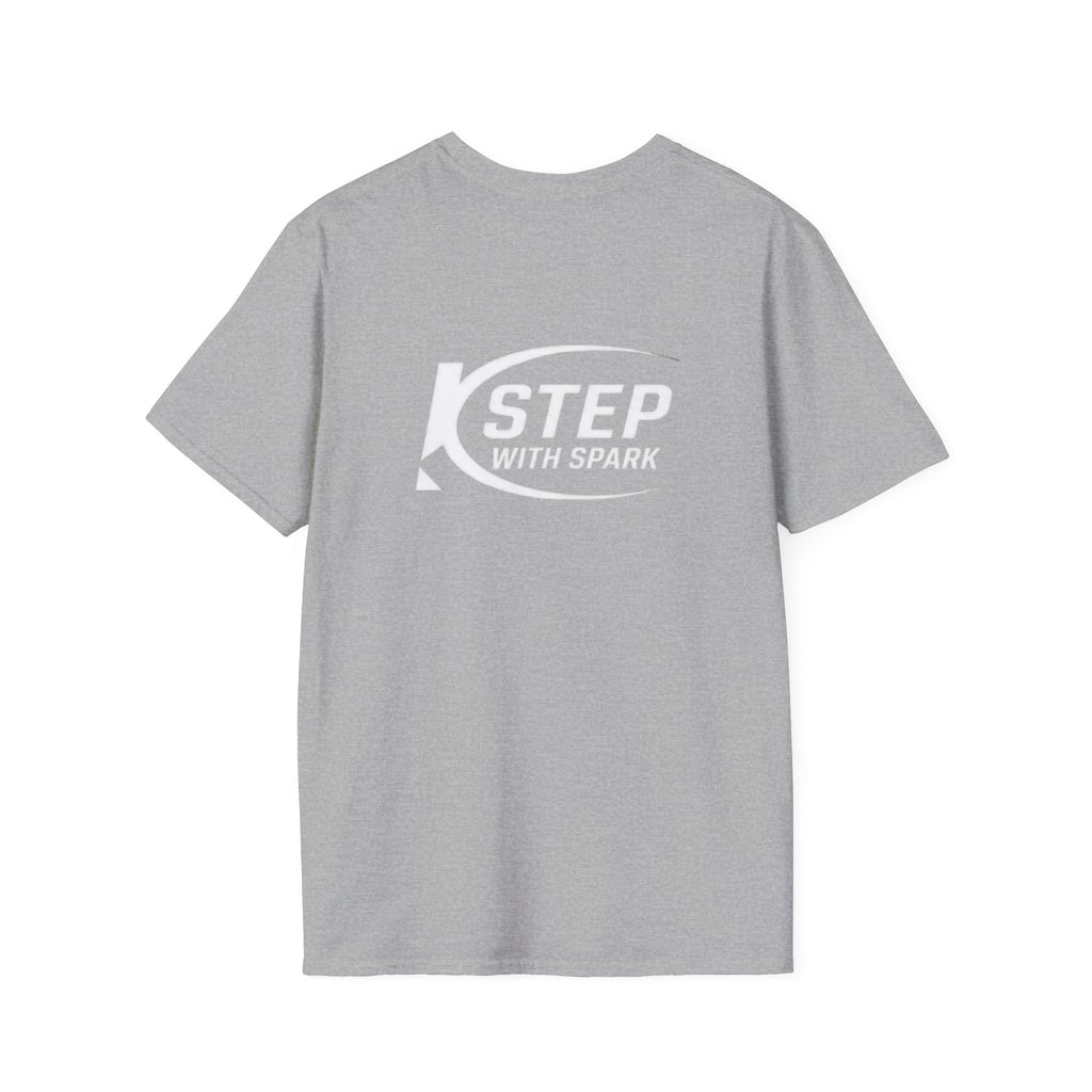Step With Spark Logo T-Shirt — Motivational Casual Tee