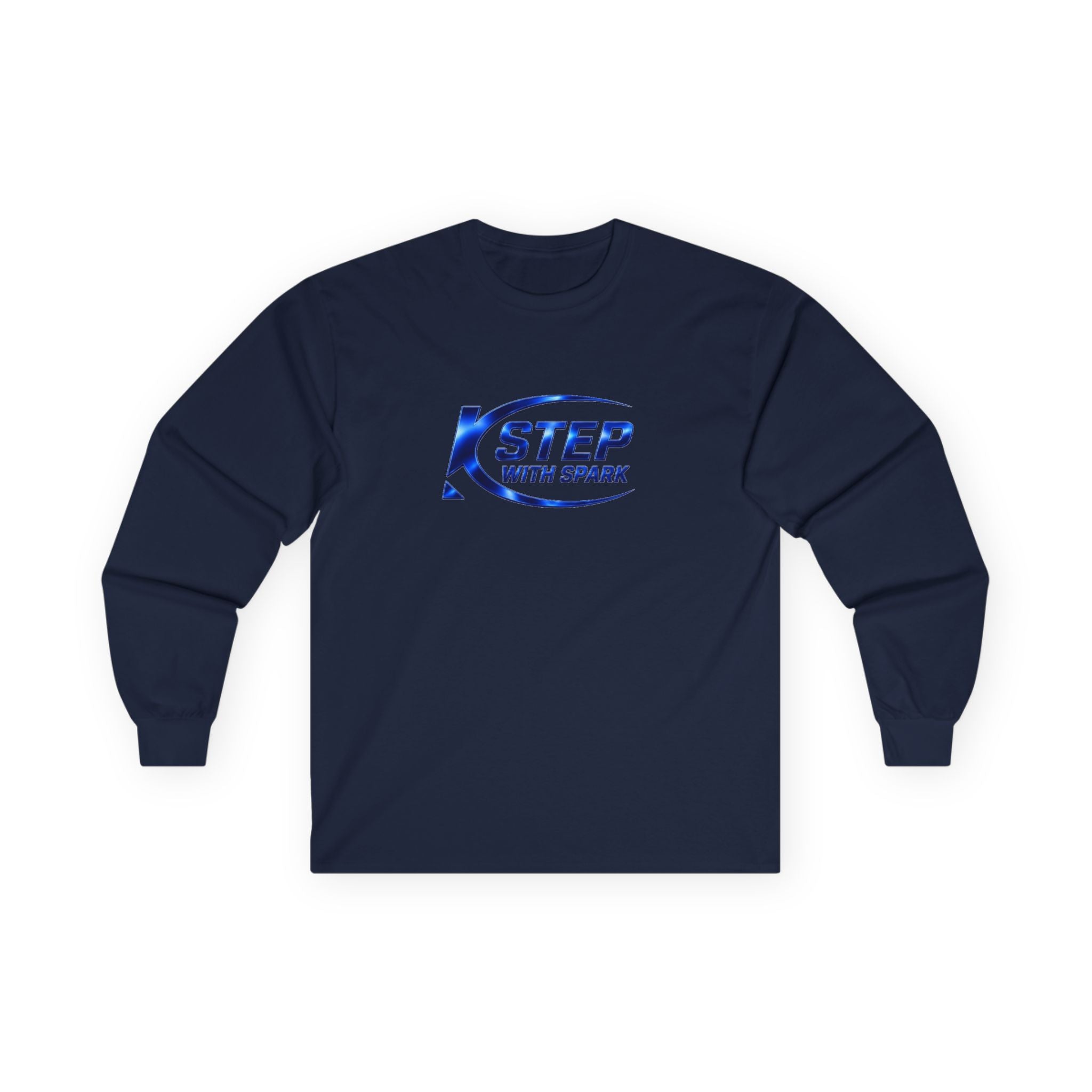 Long Sleeve Tee - "Step with Spark" Logo Athletic Casual